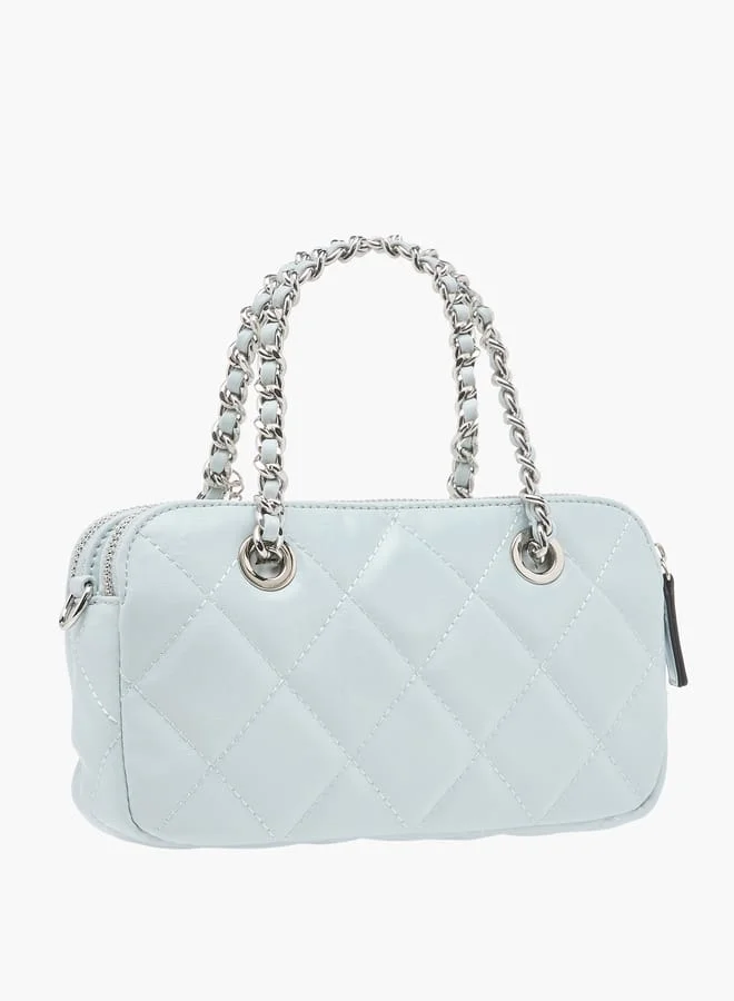 Celeste Women Quilted Crossbody Bag with Detachable Chain Strap and Handles