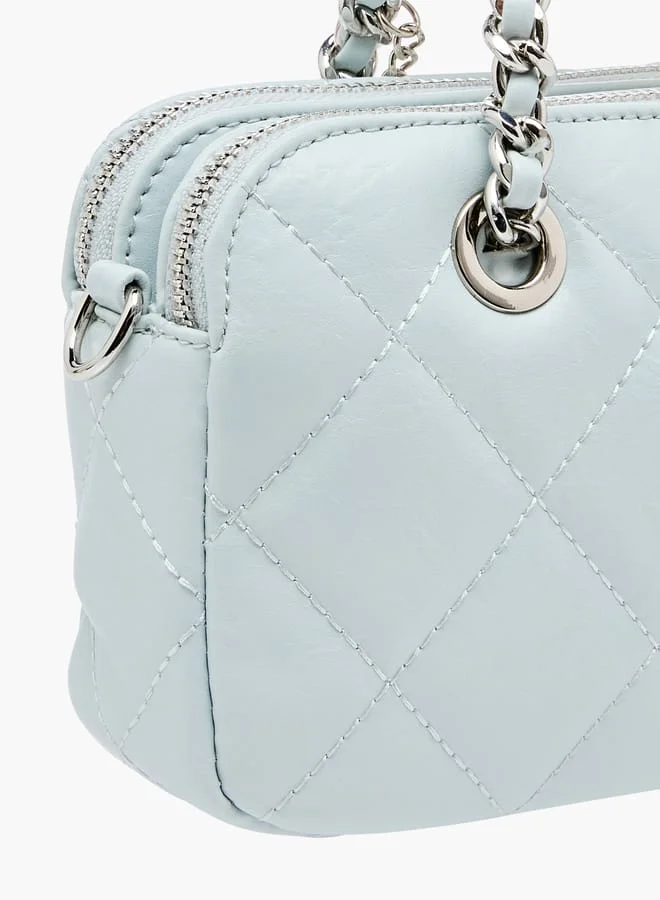 Celeste Women Quilted Crossbody Bag with Detachable Chain Strap and Handles