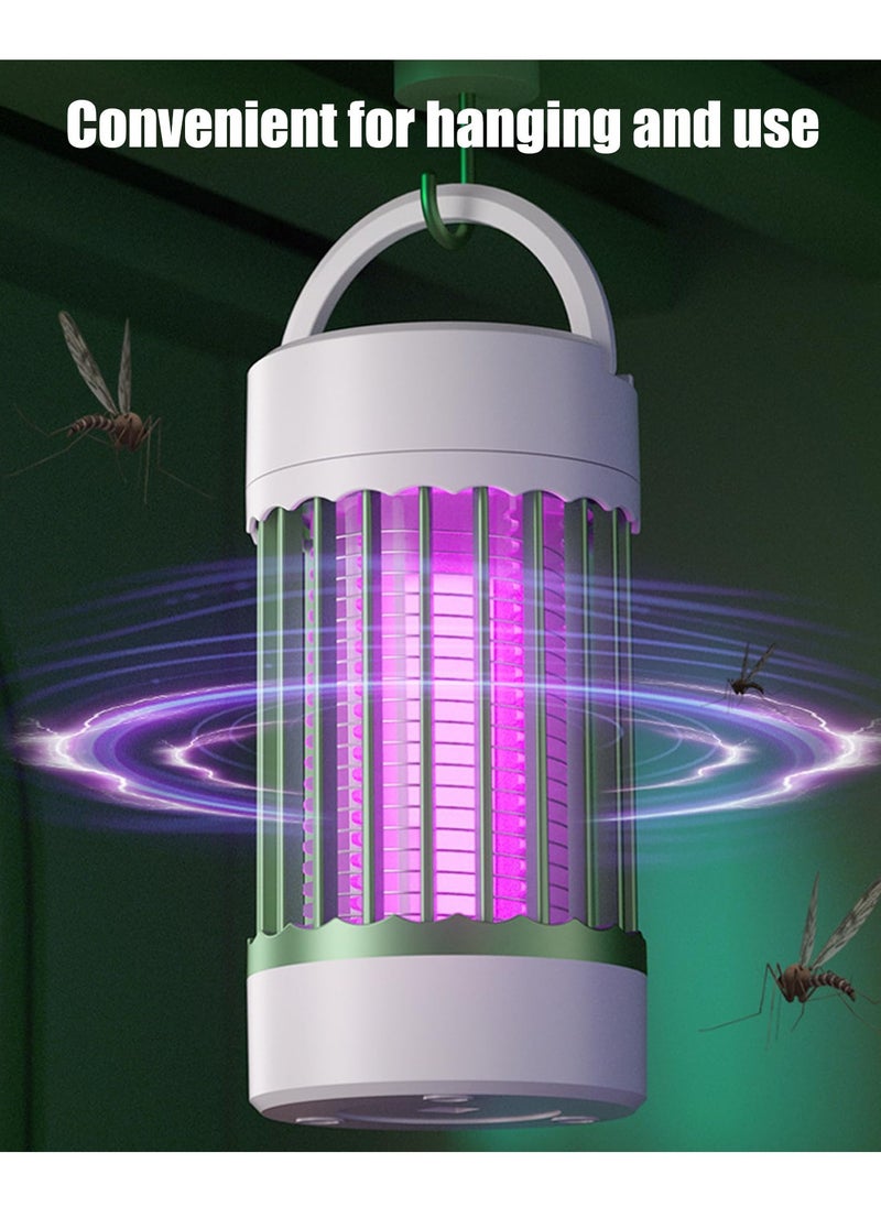 SYOSI - Bug Zapper for Indoor and Outdoor Use, Versatile Mosquito Zapper with Night Light, Electric Rechargeable Cordless Waterproof Mosquito Trap, Ideal for Home, Patio, Camping, RV, USB Battery Powered - Image 1