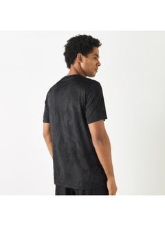 Kappa Kappa Logo Detail Crew Neck T-shirt with Short Sleeves  - Image 2