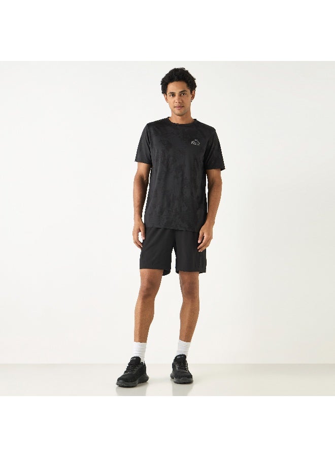 Kappa Kappa Logo Detail Crew Neck T-shirt with Short Sleeves  - Image 4