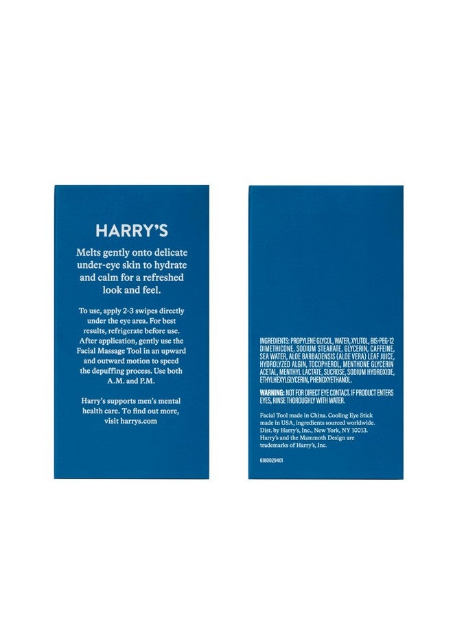 هاري مجموعة هاري لتبريد العين للرجال - أداة تدليك الوجه غوا شا لإزالة الانتفاخات وعصا تبريد العين - Image 2