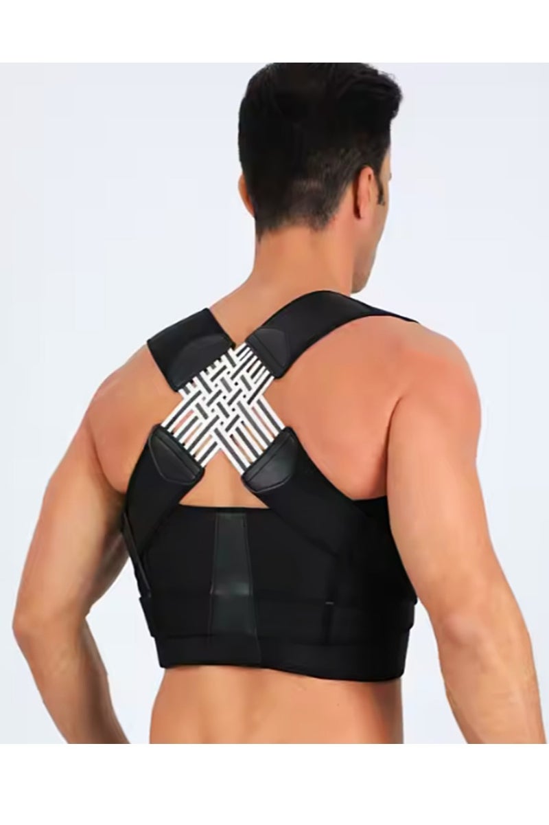 X Vision Adjustable Back Support Belt for Posture Correction, Advanced Brace for Shoulder and Neck Pain Relief, Ideal for Improving Posture and Providing Instant Relief, with Effective Back Support and Excellent Stabilization to Reduce Strain and Chronic Pain - Image 3