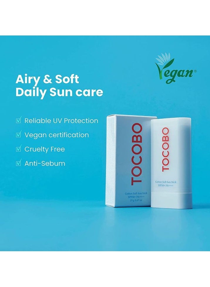 Tocobo - Cotton Soft Sun Stick SPF50+ PA++++ - Image 1