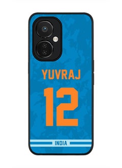 Cover for Nord CE 3 Lite, Rugged Black Slim fit Soft Flexible Thin Protective Phone Cases - Player Name - Yuvraj Singh, Jersey Number- 12