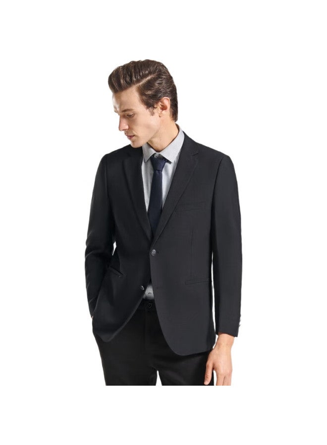 ShanShan Men'S Spring Solid Color Two-Button Wrinkle-Resistant Professional Formal Suit Jacket, Business Casual Blazer - Image 2
