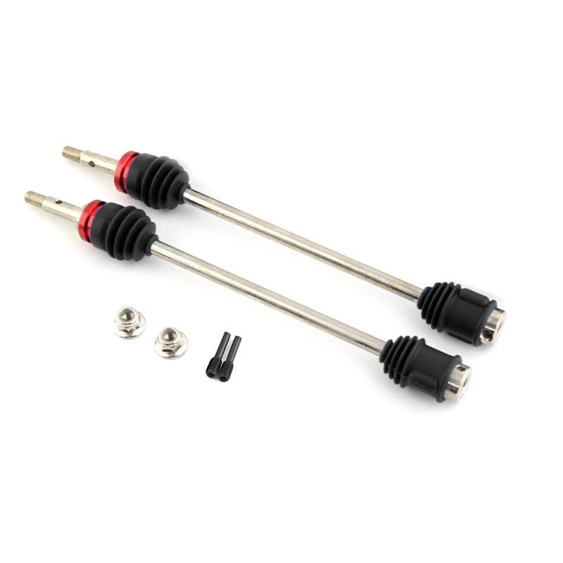 Drive Shaft: Black Steel Front & Rear Driveshaft - Durable Long-Lasting Better Control Handling Driveshaft Replacement for 1/10 Remote Control Cars Traxxas E-Revo/E-Maxx/T-Maxx/Revo - Image 1