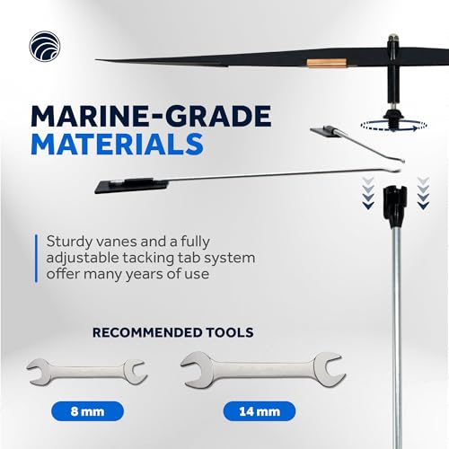Five Oceans 14-1/2-Inch Sailing Boat Wind Direction Indicator, Wind Vane with Sensitive Ball Bearing - FO2080 - Image 4