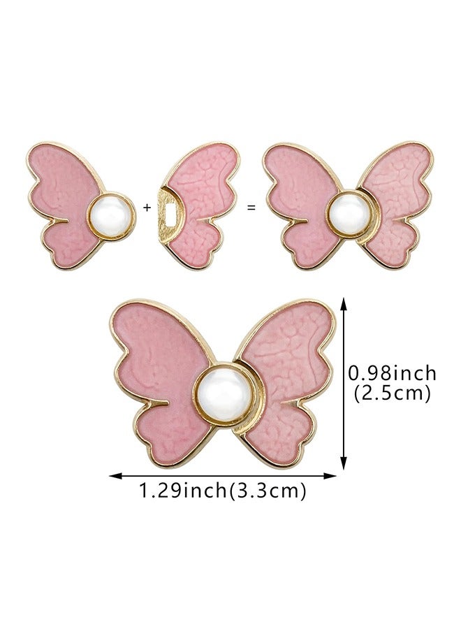 Waistband Tightener, 8 Pcs Cute Butterfly Button Pins – Detachable & Adjustable Waist Tighteners for Loose Jeans, No Nails, No Fuss, No Sewing Required, Pants Clips for Waist (4 Colors)  - Image 5