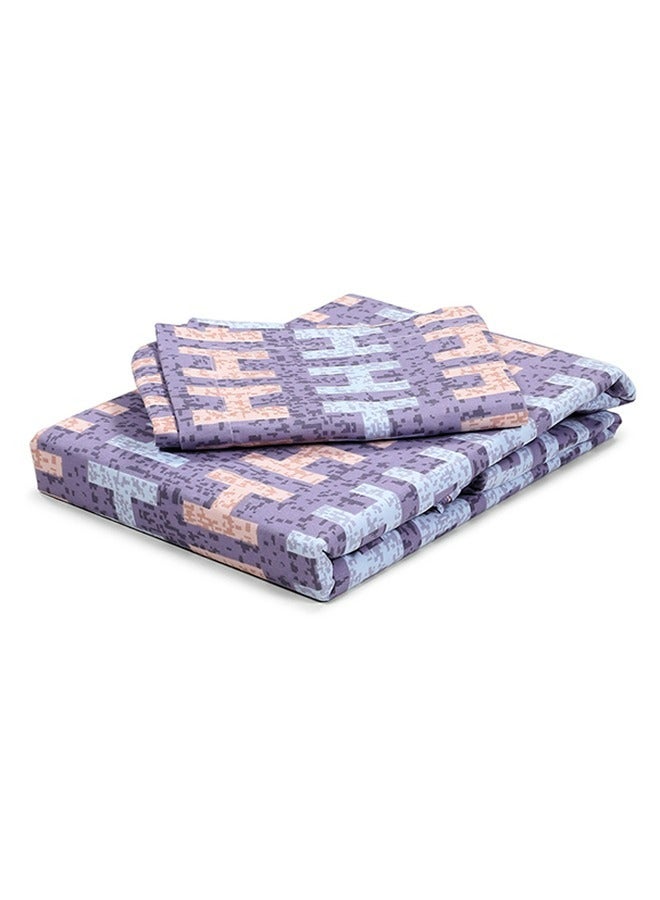 Status Contract مجموعة ربيع صيف - ملاءة سرير مزدوجة غنية بالقطن مع 2 غطاء وسادة لغرفة النوم، المنزل، الفندق - 120 جرام/متر مربع، 210 × 215 سم - Image 2