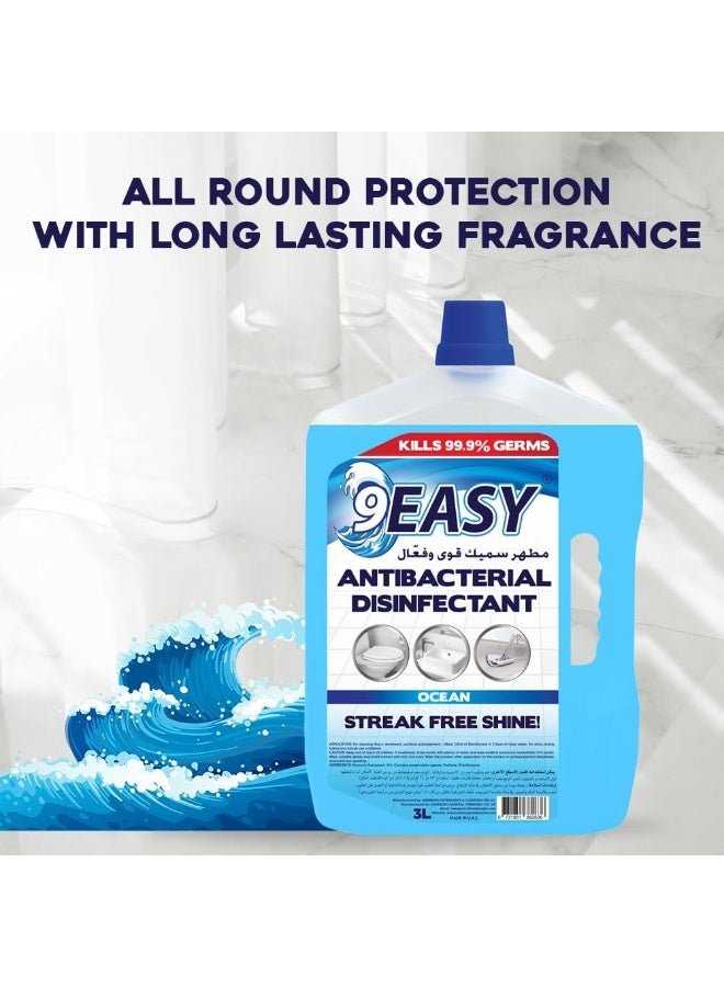 9EASY Antibacterial Disinfectant Ocean 3L - Image 3