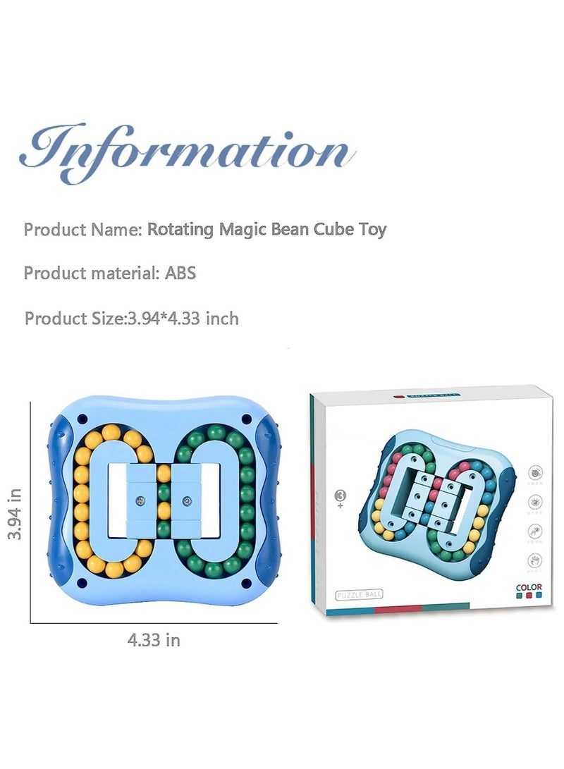 CMGTYYD Magic Cube Bean Puzzle Toys,Decompression Spinning Magic Bead Puzzles,Fidget Magic Cube Toy for Office Relief Stress Anxiety Game Creative Toys,Brain Teasers Travel Games for Kids Adult - Image 5
