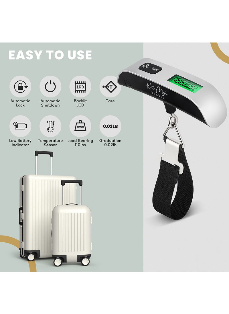 Generic - Portable Digital Luggage Scale - Travel Weight Scale with Hook for Suitcases, Bags, and Luggage - Accurate and Lightweight Weighing Solution for Travelers - Image 1