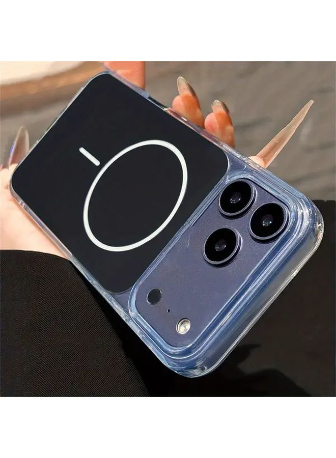 Black Magnetic Wireless Charging Shock Resistant Phone Case For iPhone 13 Pro Max - Image 1