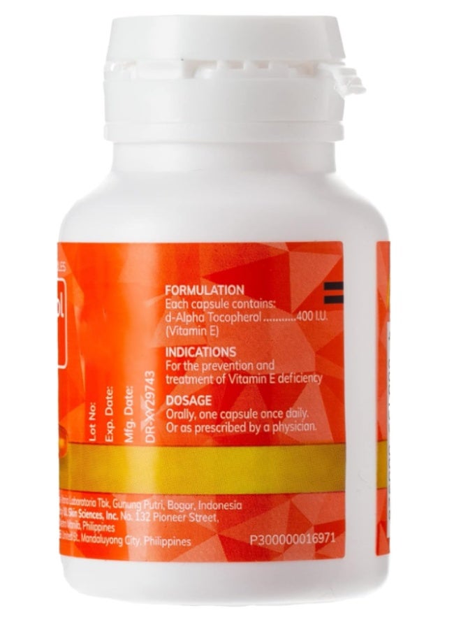 Myra E 400 IU Vitamin E Capsules 30’s | d-Alpha Tocopherol for Skin & Antioxidant Support - Image 2