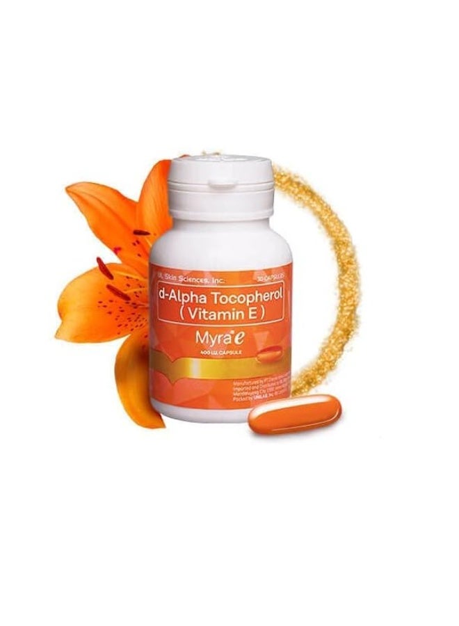 Myra E 400 IU Vitamin E Capsules 30’s | d-Alpha Tocopherol for Skin & Antioxidant Support - Image 3