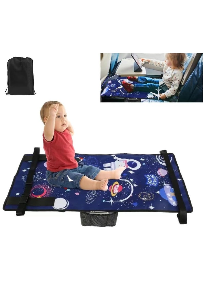 Toddler Travel Bed，Toddler Airplane Seat Extender, Foldable Travel Bed for Kids, Portable Plane Travel Essentials for Toddler Leg Rest & Lie Down, with Side Pockets (BLUE) - pzsku/ZAEE4120A60691EF139A6Z/45/_/1721983722/161bd45a-a1c7-454a-93b1-c5f055275edd