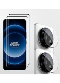 General 2+2 Pack Screen Protector with Camera Lens Protector Compatible with Xiaomi 14 Ultra,Full Coverage Tempered Glass Film,HD Clear Scratch Resistant For Mi 14 Ultra  - Image 1