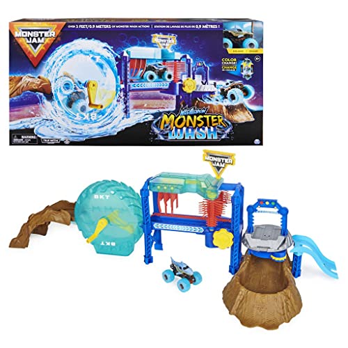 Spin Master 6060160 Monster Jam 1T64 Truck Wash Playset - Image 1