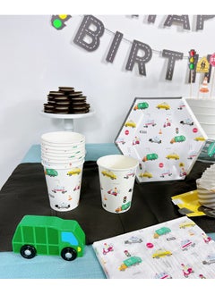 Merrilulu Transportation Party Cups, 12 Ct | Car Party Cups | City Transportation Paper Cups  - Image 3