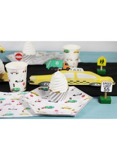 Merrilulu Transportation Party Cups, 12 Ct | Car Party Cups | City Transportation Paper Cups  - Image 2