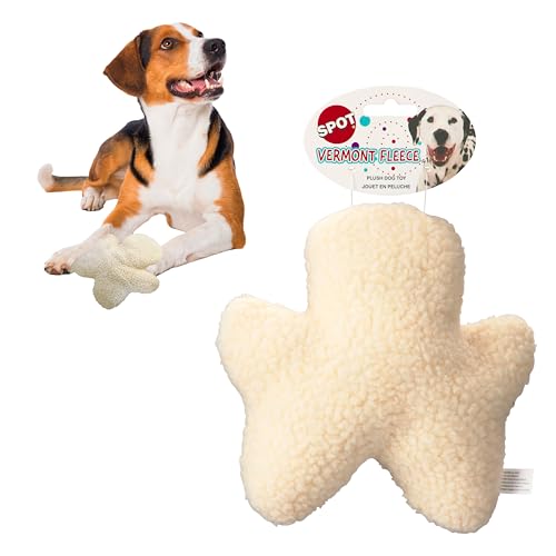 SPOT 8in Vermont Style Fleece Chewman Dog Toy – Soft Plush Squeaky Comfort Toy for Small & Medium Dogs and Puppies – Safe for Light Chewers – No Plastic Parts – Calming Cuddly Pet Toy - Image 5