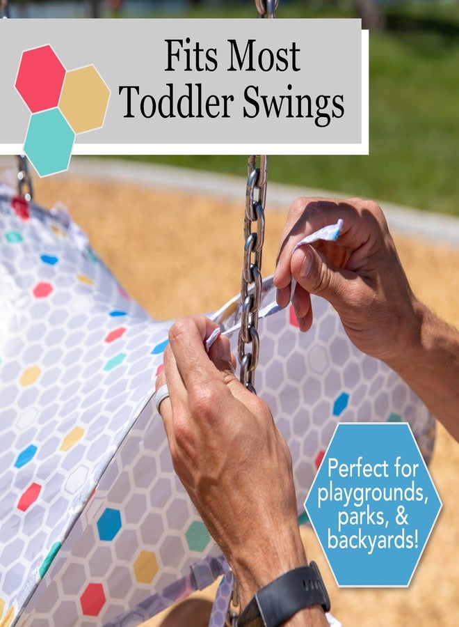 Squirrel Products Swing Shade for Outdoor Baby Swings - Portable Folding Sunshade for Toddlers, Durable UV-Resistant Canopy, Easy Installation, Fits Most Swing Sets - Image 4
