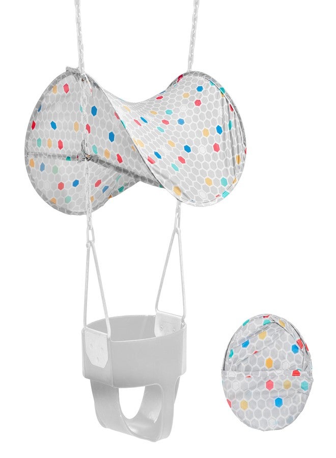 Squirrel Products Swing Shade for Outdoor Baby Swings - Portable Folding Sunshade for Toddlers, Durable UV-Resistant Canopy, Easy Installation, Fits Most Swing Sets - Image 1