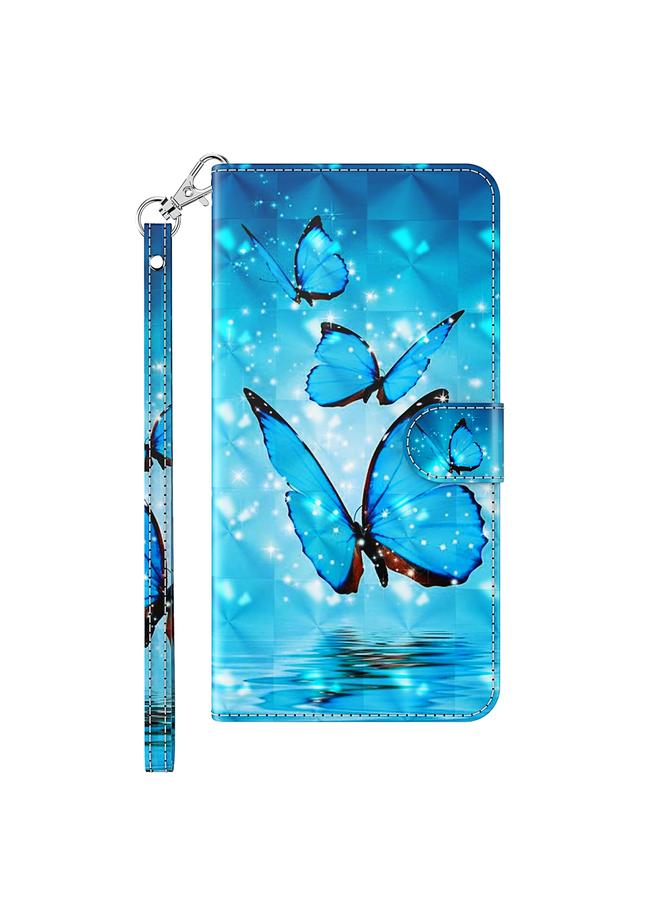 S-TOP Case For Motorola Moto G32 3D Painting Pattern TPU + PU Leather Phone Case - Image 2