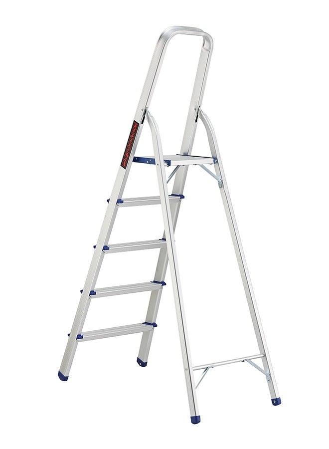 LAWAZIM 5-Step Folding Ladder - Portable and Lightweight Step Stool with Wide Anti-Slip Pedals, Space-Saving Design, Support Rod Structure, and Noise-Free Feet - for Indoor and Outdoor Use - Image 2