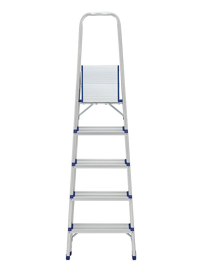 LAWAZIM 5-Step Folding Ladder - Portable and Lightweight Step Stool with Wide Anti-Slip Pedals, Space-Saving Design, Support Rod Structure, and Noise-Free Feet - for Indoor and Outdoor Use - Image 5