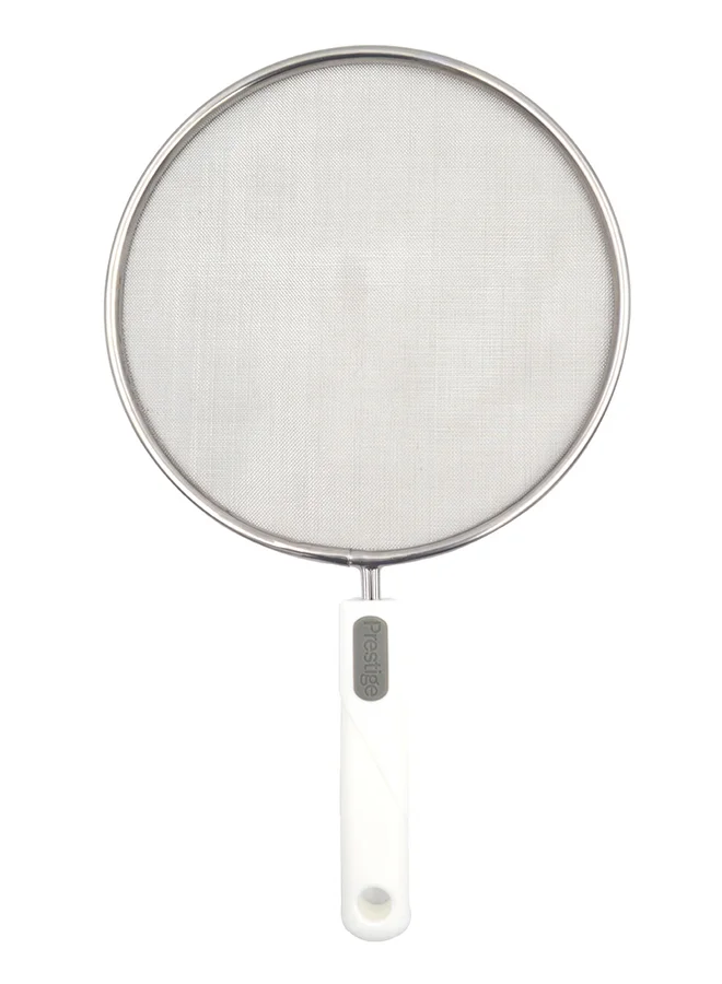 برستيج Prestige Splatter Guard 20cm - Premium Stainless Steel Oil Grease Splatter Screen for Frying Pans - Splatter Guard for Clean Cooking