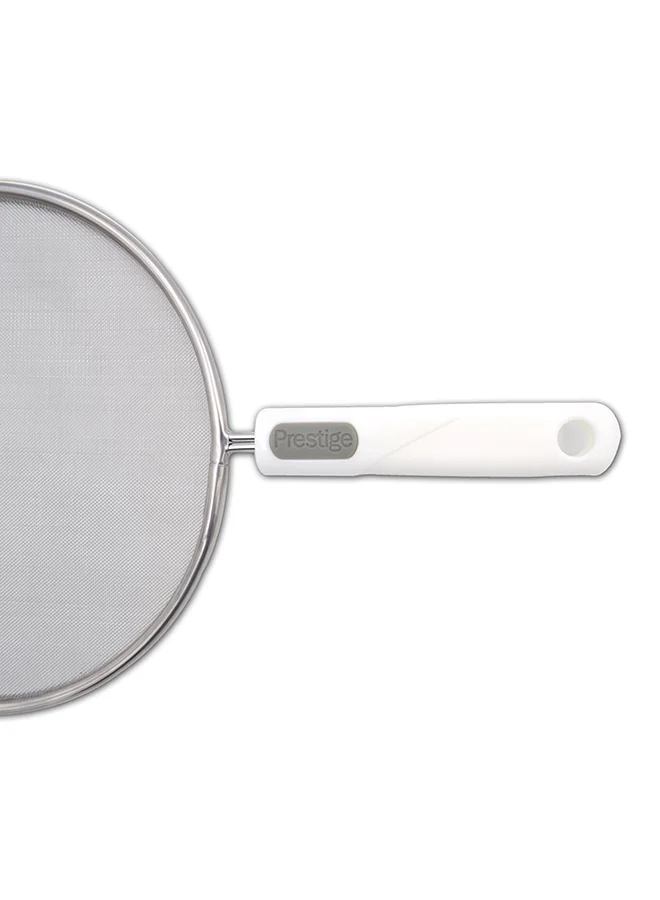 برستيج Prestige Splatter Guard 20cm - Premium Stainless Steel Oil Grease Splatter Screen for Frying Pans - Splatter Guard for Clean Cooking