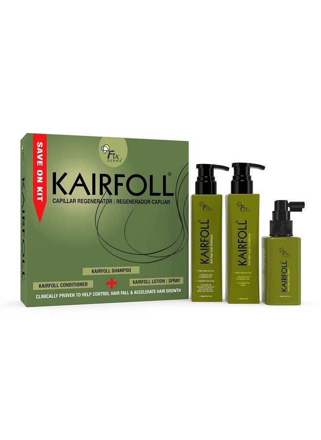FIXDERMA Kairfoll Hair Care Kit ; Anti Hair Loss Shampoo 200Ml Anti Hair Loss Conditioner 200Gm & Anti Hair Loss Lotion 100Ml ; Controls Hair Fall & Promotes Hair Growth ; Biotin For Hair Growth  - Image 2