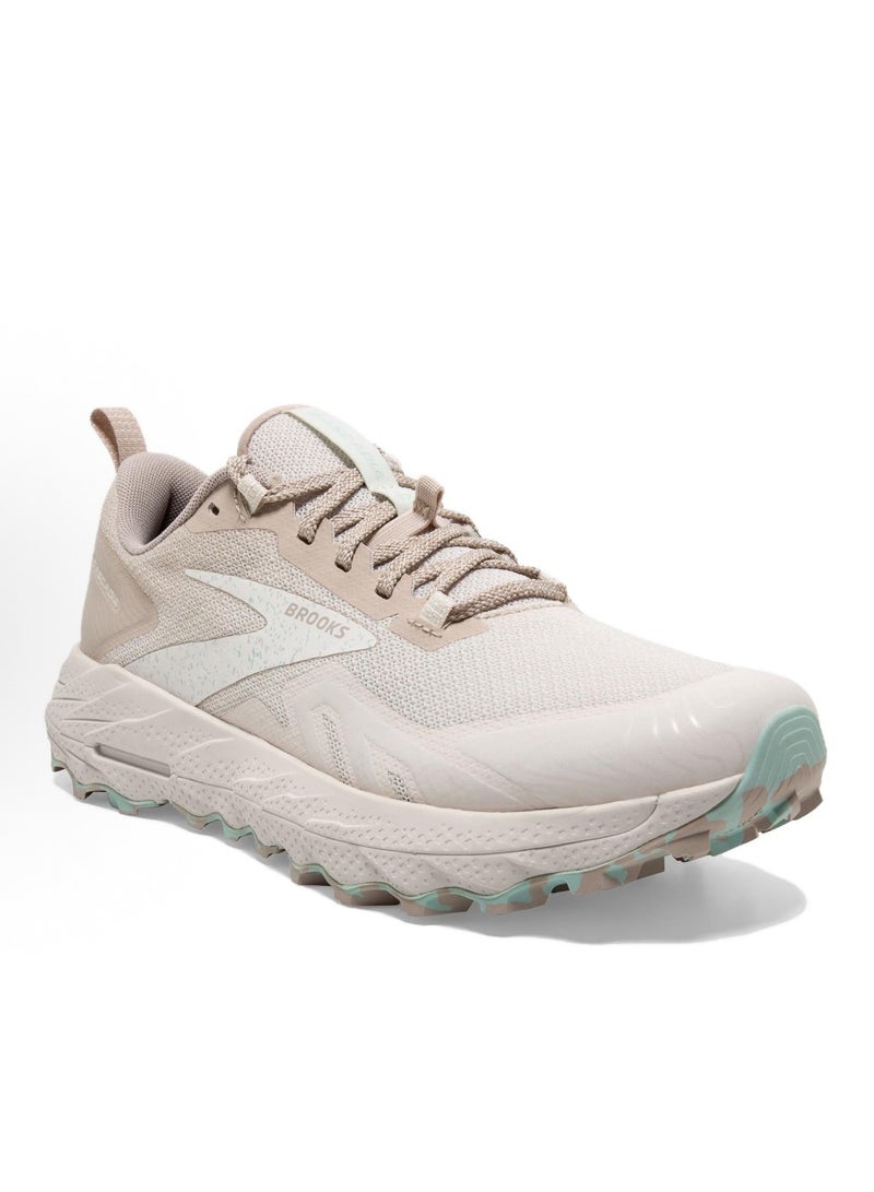 Brooks Cascadia 17 Outdoor Running Shoes Khaki pink for Men/Women/Students - Image 2