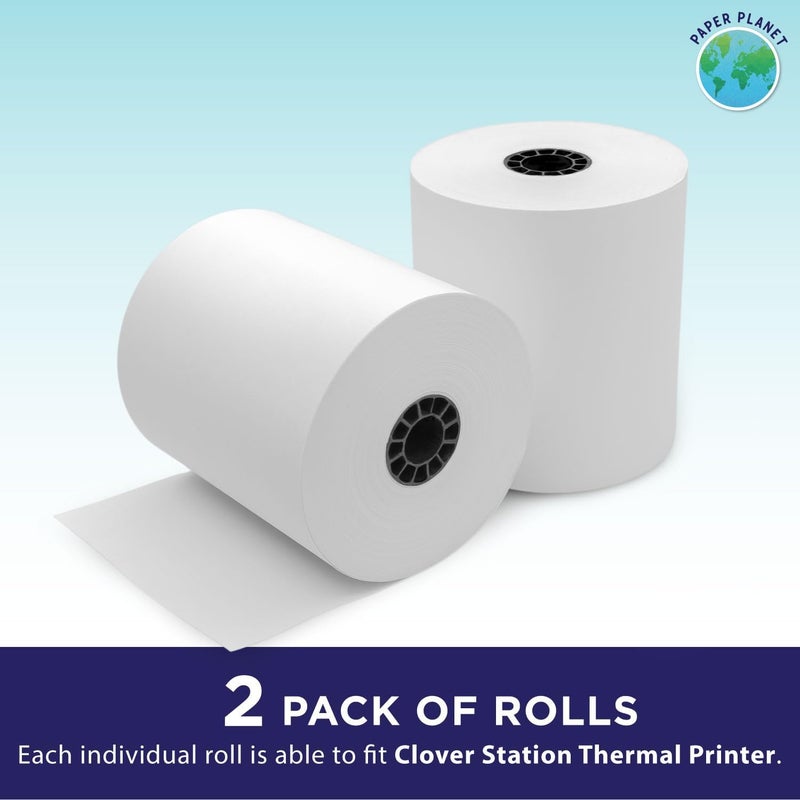 PaperPlanet Thermal Paper for Clover Station by Paper Planet | C500 C501 C503 C100 P100 | 2 Rolls - Image 2