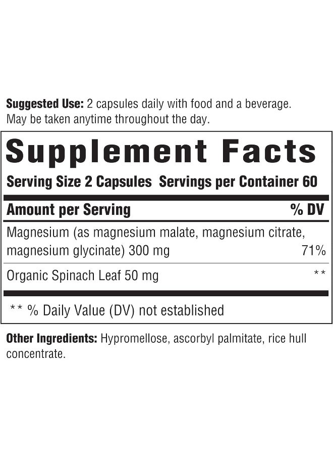 Innate Response Formulas Innate Response Formulas Magnesium Whole Food Blend 300 Mg. 120 Capsules  - Image 1