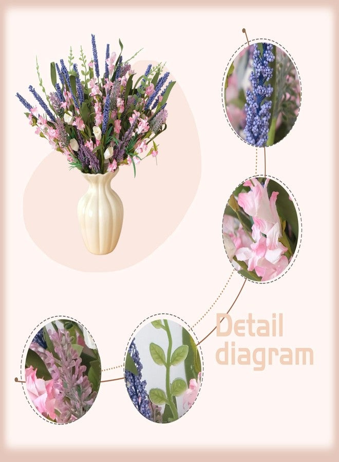 Idyllic 6 Pcs Lavender Vine Set – Artificial Lavender Stems for Spring Decor Floral Wreaths Wedding Home Decoration - Image 3