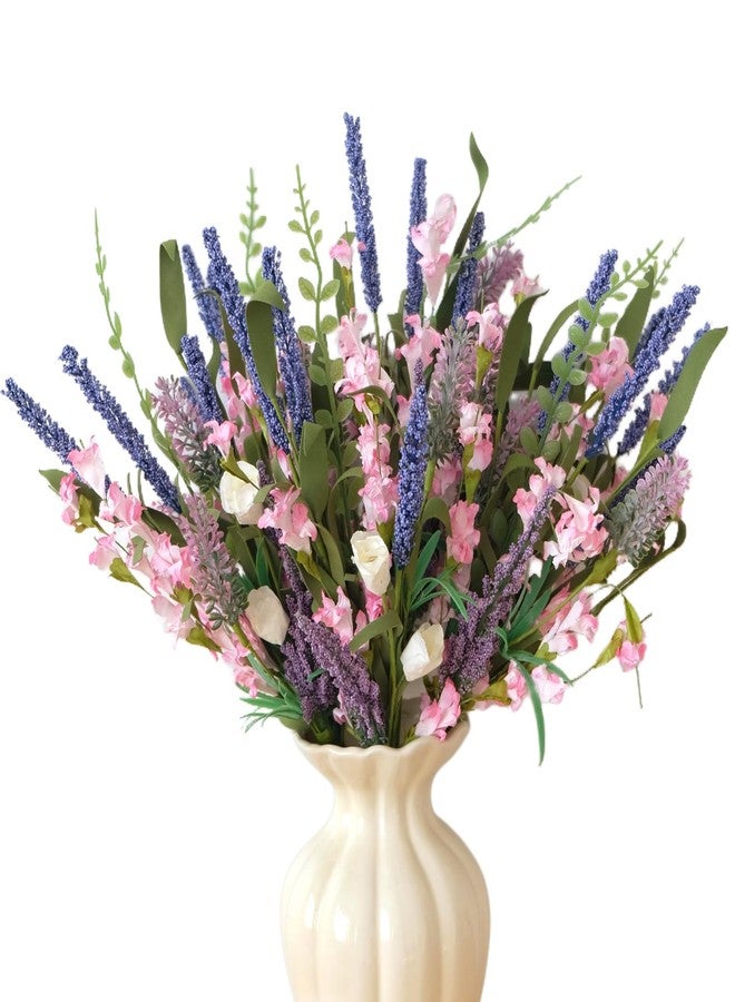Idyllic 6 Pcs Lavender Vine Set – Artificial Lavender Stems for Spring Decor Floral Wreaths Wedding Home Decoration - Image 1