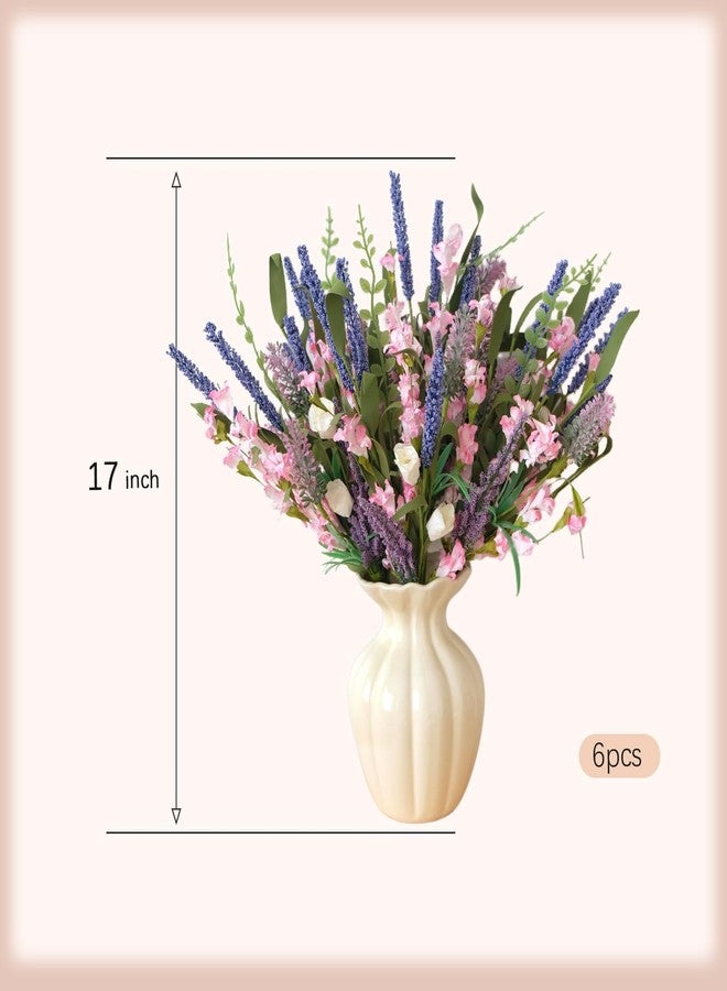 Idyllic 6 Pcs Lavender Vine Set – Artificial Lavender Stems for Spring Decor Floral Wreaths Wedding Home Decoration - Image 2
