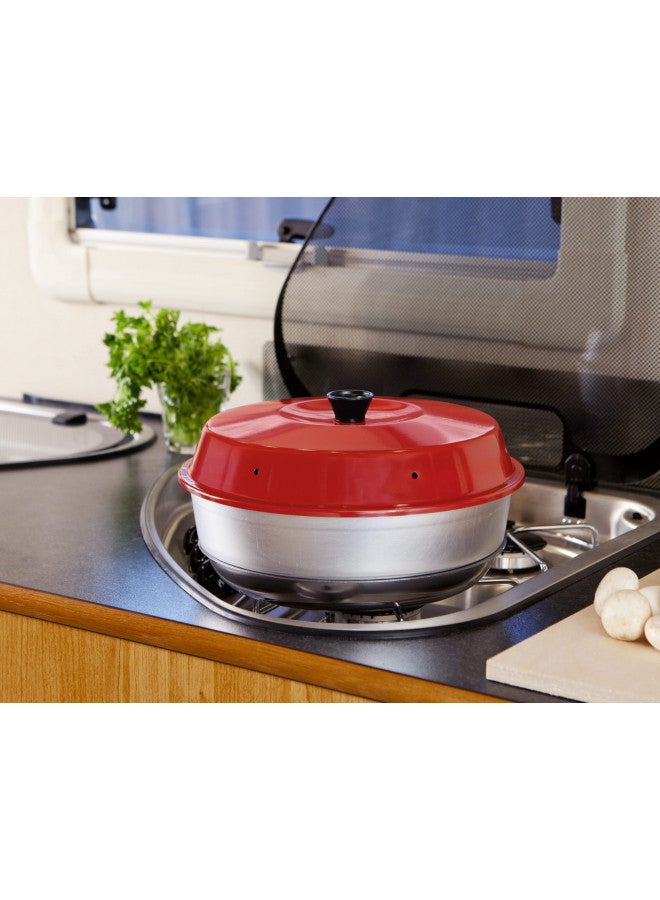 OMNIA فرن أومنيا. فرنكم على سطح الموقد. الحل المثالي لفرن القارب، فرن المخيم، وفرن RV. يُعرف أيضًا باسم وعاء العجائب. - Image 3