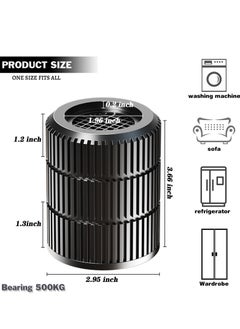 SYOSI 4 Pcs Anti Vibration Pads, Washer and Dryer Pedestals, Anti Vibration Pads for Washing Machine Noise Cancelling and Shock Support, Protects Laundry Room Floor - Washing Machine Support  - Image 3