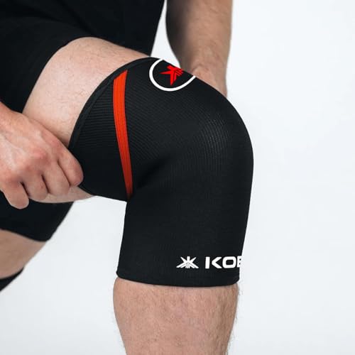 Kobo Knee Sleeves 7mm Knee Support Neoprene for Weight Lifting, Gym, Cross Training,Fitness, Squats, Powerlifting - (1 Piece) - Image 1