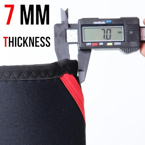 Kobo Knee Sleeves 7mm Knee Support Neoprene for Weight Lifting, Gym, Cross Training,Fitness, Squats, Powerlifting - (1 Piece) - Image 3