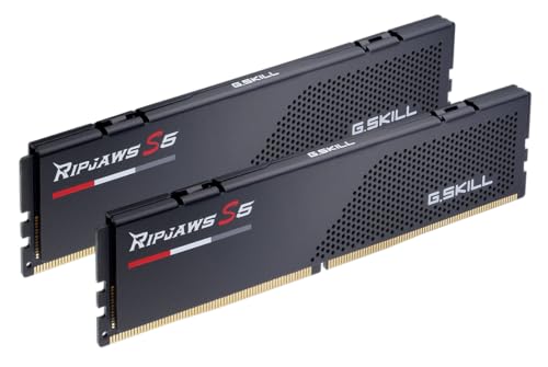 G.SKILL Ripjaws S5 Series DDR5 RAM (Intel XMP 3.0 & AMD Expo) 64GB (2x32GB) 6000MT/s CL36-36-36-96 1.35V Desktop Computer Memory U-DIMM - Matte Black (F5-6000J3636F32GX2-RS5K) - Image 1