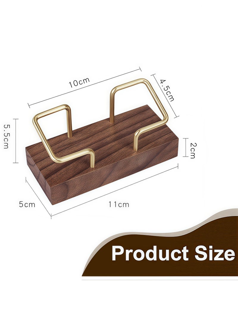 Wooden business card stand wooden business card display stand business card stand, suitable for office, personal office, work - Image 2