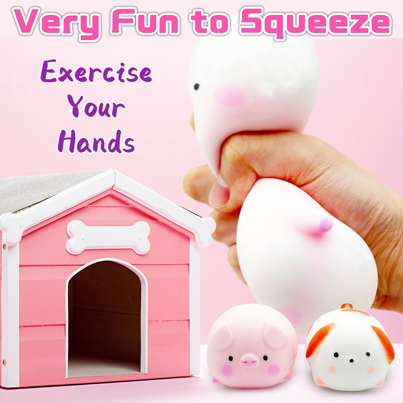 ZTATU Squishy Pig Stress Balls for Kids Splash Piggy Squishy Ball Fidget Toys (1PCS) Animal Stress Toys Squeeze Dough Ball Stress Relief Toy Autism Sensory Toys for Autistic Children Party Favors - Image 4