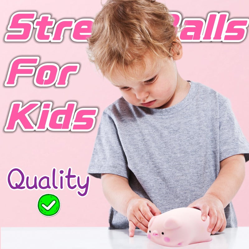 ZTATU Squishy Pig Stress Balls for Kids Splash Piggy Squishy Ball Fidget Toys (1PCS) Animal Stress Toys Squeeze Dough Ball Stress Relief Toy Autism Sensory Toys for Autistic Children Party Favors - Image 5