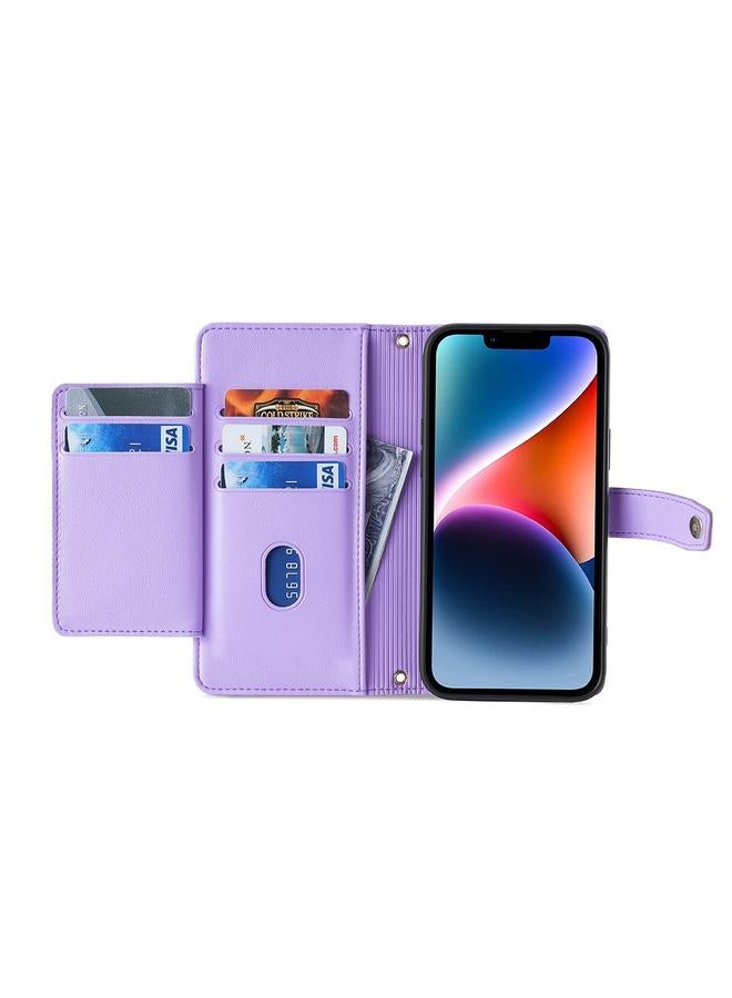 S-TOP Case For Honor X40 Sheep Texture Cross-body Zipper Wallet Leather Phone Case - Image 3