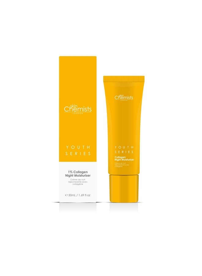 Skin Chemists Collagen Anti Aging Night Moisturiser | Anti Aging Skin Care Face Moisturiser Cream Enriched with Plant-Based Collagen, Marine Amino Acids & Coconut Oil - Daily Anti Aging Skin care 50ml - Image 1